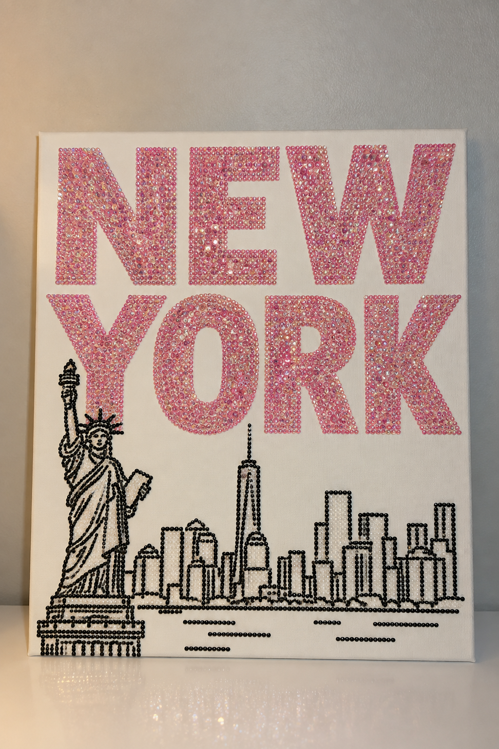 Pink New York Skyline DIY Kit