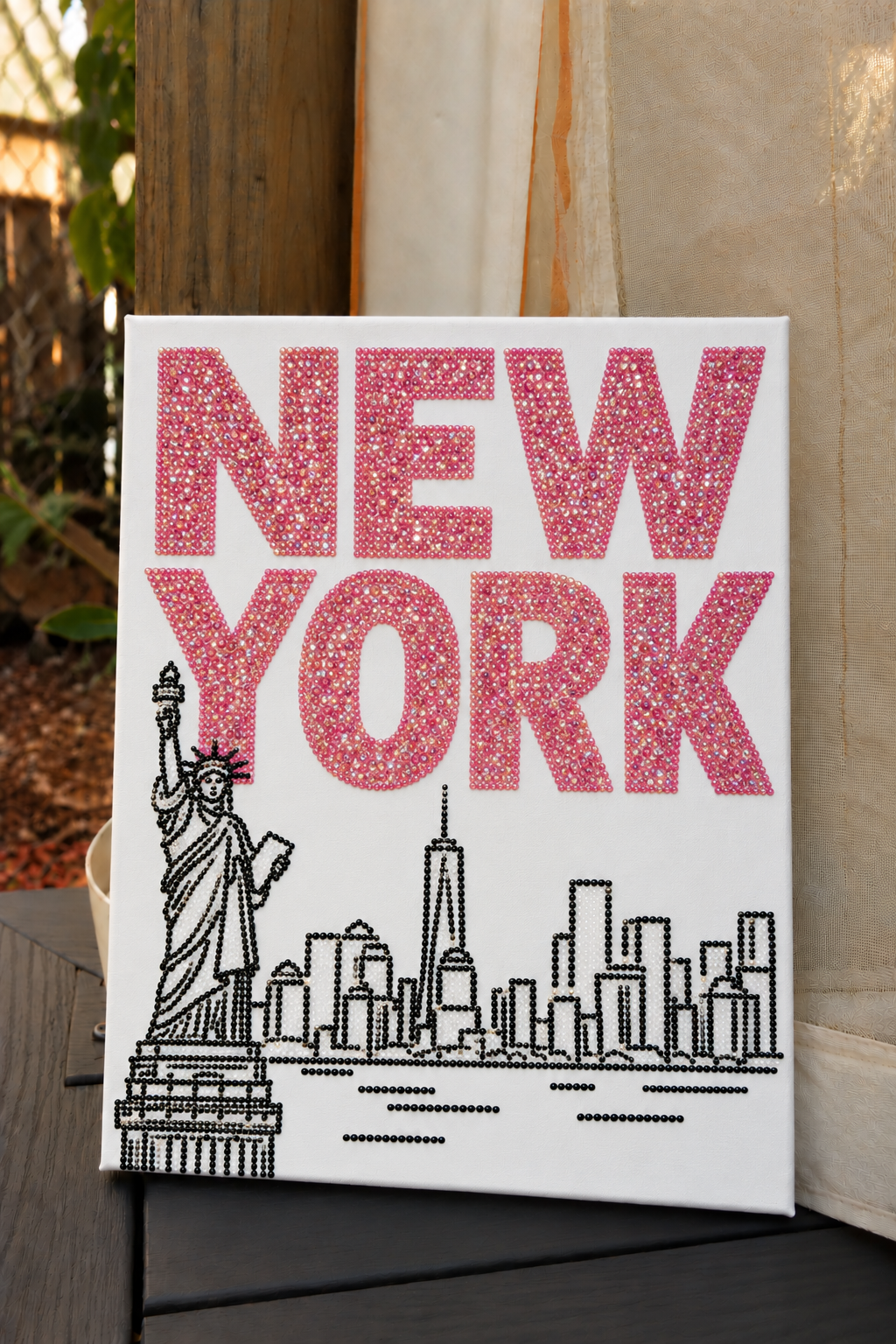 Pink New York Skyline DIY Kit