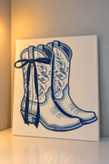 Blue Cowgirl Boots DIY Kit