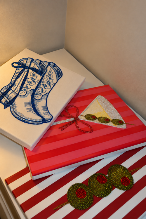 Blue Cowgirl Boots DIY Kit